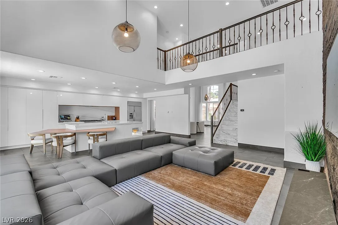 Living room staircase